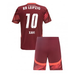 RB Leipzig Xavi Simons #10 Gostujuci Dres za Dječji 2024-25 Kratak Rukavima (+ kratke hlače)